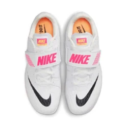 Unisex Nike Air Zoom High Jump Elite Spike - White/Black/Laser Pink - Regular (D) -Patagonia Shop 806561 102 PHCTH001