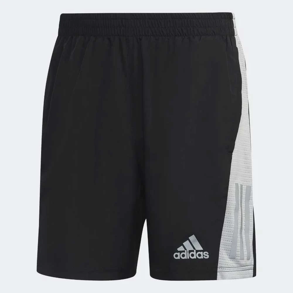 ADIDAS Men's Own The Run 7" Short - Black/White 1 ADIDAS Men's Own The Run 7" Short - Black/White