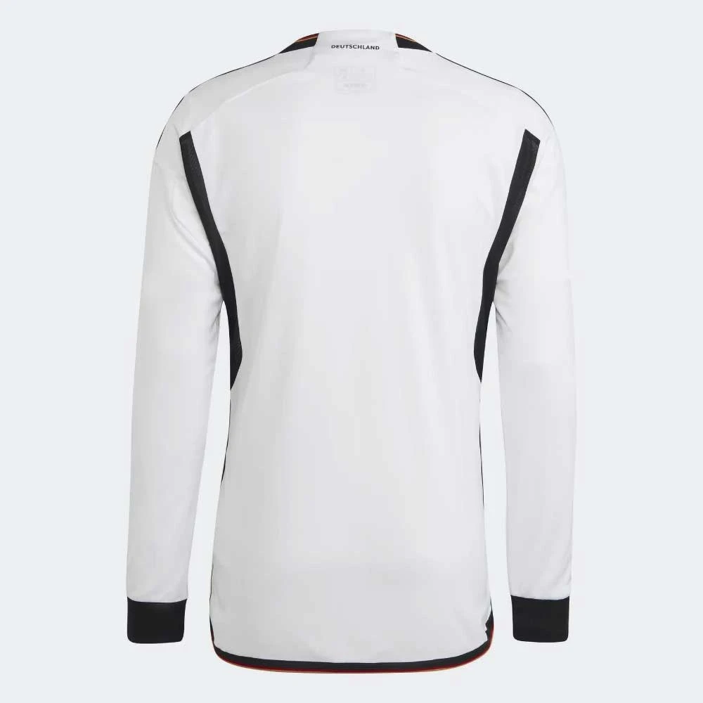 ADIDAS Men's Germany 2022 Home Long Sleeve Jersey - White 5 ADIDAS Men's Germany 2022 Home Long Sleeve Jersey - White - Image 5
