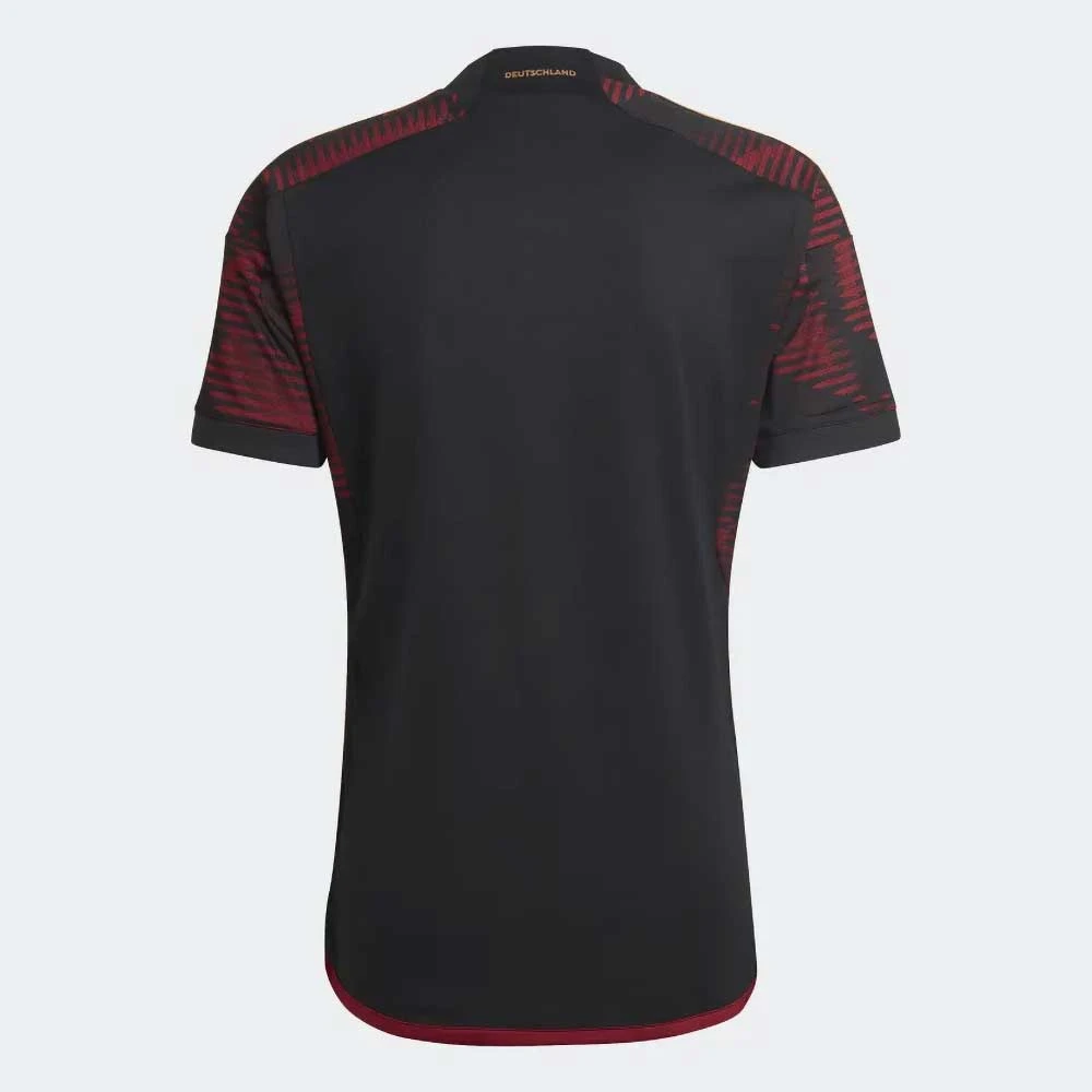 ADIDAS Men's Germany 2022 Away Jersey - Black 6 ADIDAS Men's Germany 2022 Away Jersey - Black - Image 6