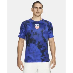 Nike Men's USA DF Stadium Away SS Jersey - Bright Blue/White