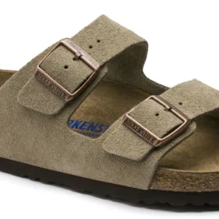 Birkenstock Arizona Soft Footbed Taupe Suede Leather Sandal - Taupe- Regular/Wide 11 Birkenstock Arizona Soft Footbed Taupe Suede Leather Sandal - Taupe- Regular/Wide -Patagonia Shop 951303 detail 1