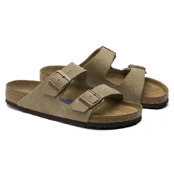 Birkenstock Arizona Soft Footbed Taupe Suede Leather Sandal - Taupe- Regular/Wide 9 Birkenstock Arizona Soft Footbed Taupe Suede Leather Sandal - Taupe- Regular/Wide -Patagonia Shop 951303 pair