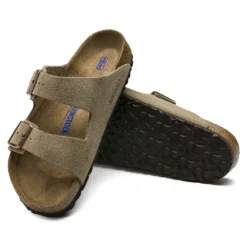 Birkenstock Arizona Soft Footbed Taupe Suede Leather Sandal - Taupe- Regular/Wide 10 Birkenstock Arizona Soft Footbed Taupe Suede Leather Sandal - Taupe- Regular/Wide -Patagonia Shop 951303 sole
