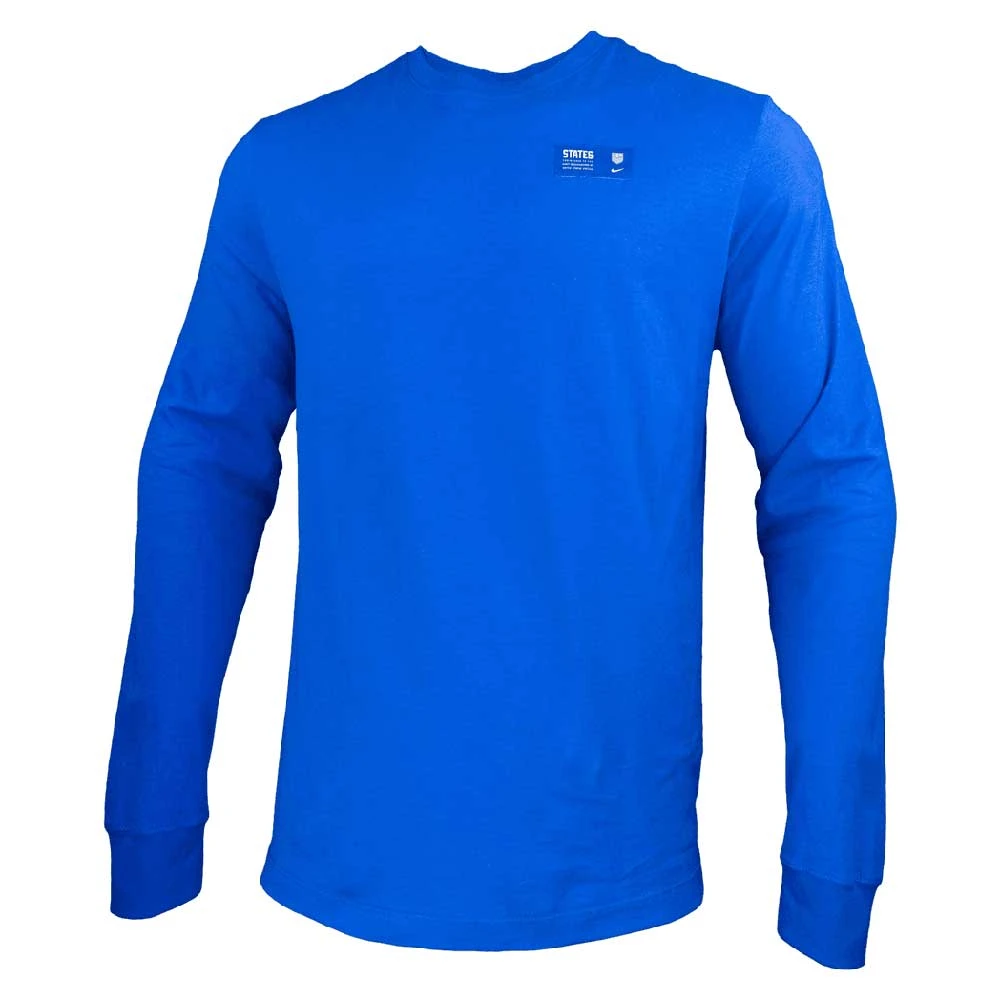 Nike Men's USA Long Sleeve Ignite WC22 Tee - Bright Blue 1 Nike Men's USA Long Sleeve Ignite WC22 Tee - Bright Blue