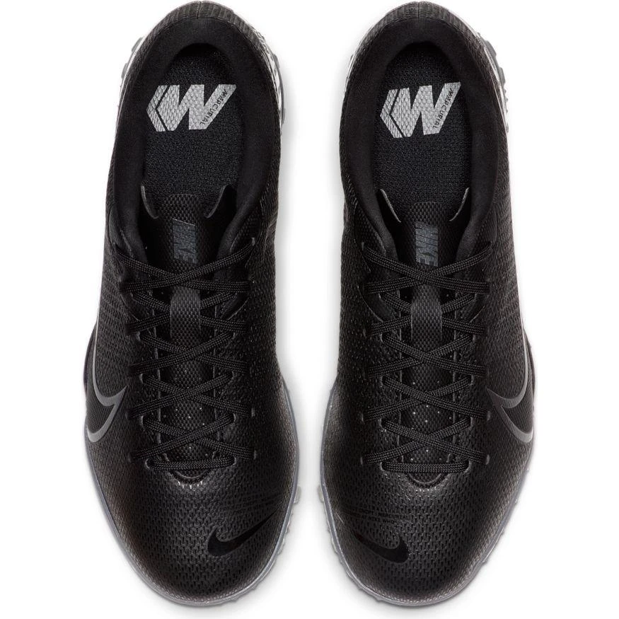 Nike Jr. Mercurial Vapor 13 Academy TF Soccer Cleat - Black/Cool Grey/Metallic Cool Grey 3 Nike Jr. Mercurial Vapor 13 Academy TF Soccer Cleat - Black/Cool Grey/Metallic Cool Grey - Image 3