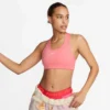 Women's Nike Dri-Fit Swoosh Pad Bra - Coral Chalk