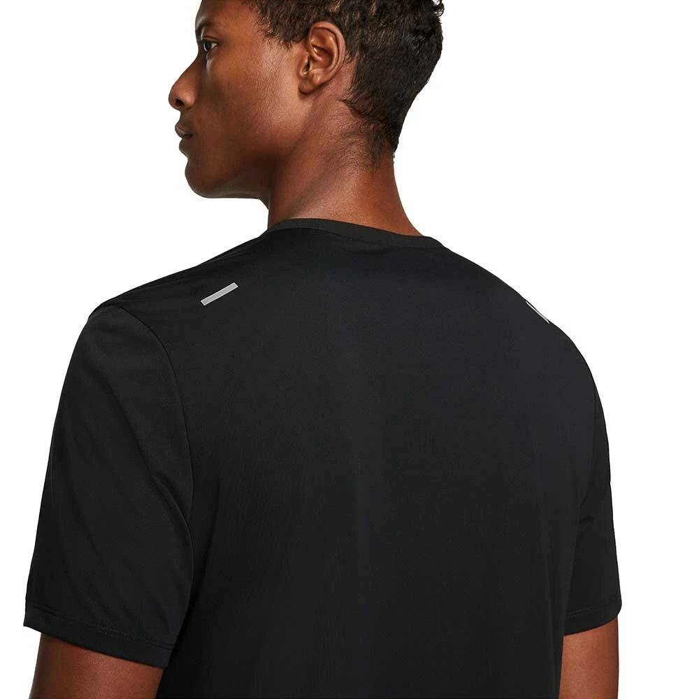Men's Nike Rise 365 Dri-FIT Short-Sleeve Running Top- Black 4 Men's Nike Rise 365 Dri-FIT Short-Sleeve Running Top- Black - Image 4