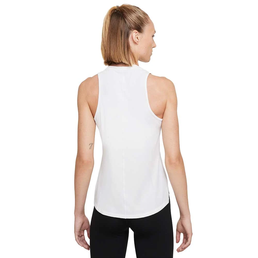 Women's Nike Dri-Fit One Luxe Standard Fit Tank- White 2 Women's Nike Dri-Fit One Luxe Standard Fit Tank- White - Image 2