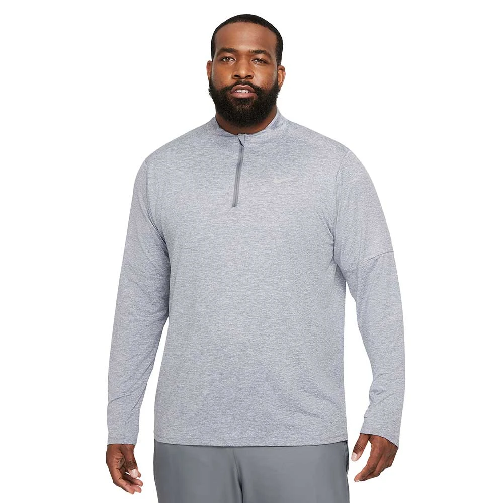 Men's Nike DriFIT Element 1/2 Zip Running Top - Smoke Grey/Grey Fog/Reflective Silver 1 Men's Nike DriFIT Element 1/2 Zip Running Top - Smoke Grey/Grey Fog/Reflective Silver