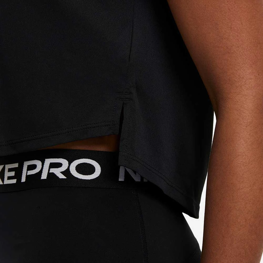 Women's Nike Dri-FIT One Standard Fit Short Sleeve Cropped Top - Black 5 Women's Nike Dri-FIT One Standard Fit Short Sleeve Cropped Top - Black - Image 5