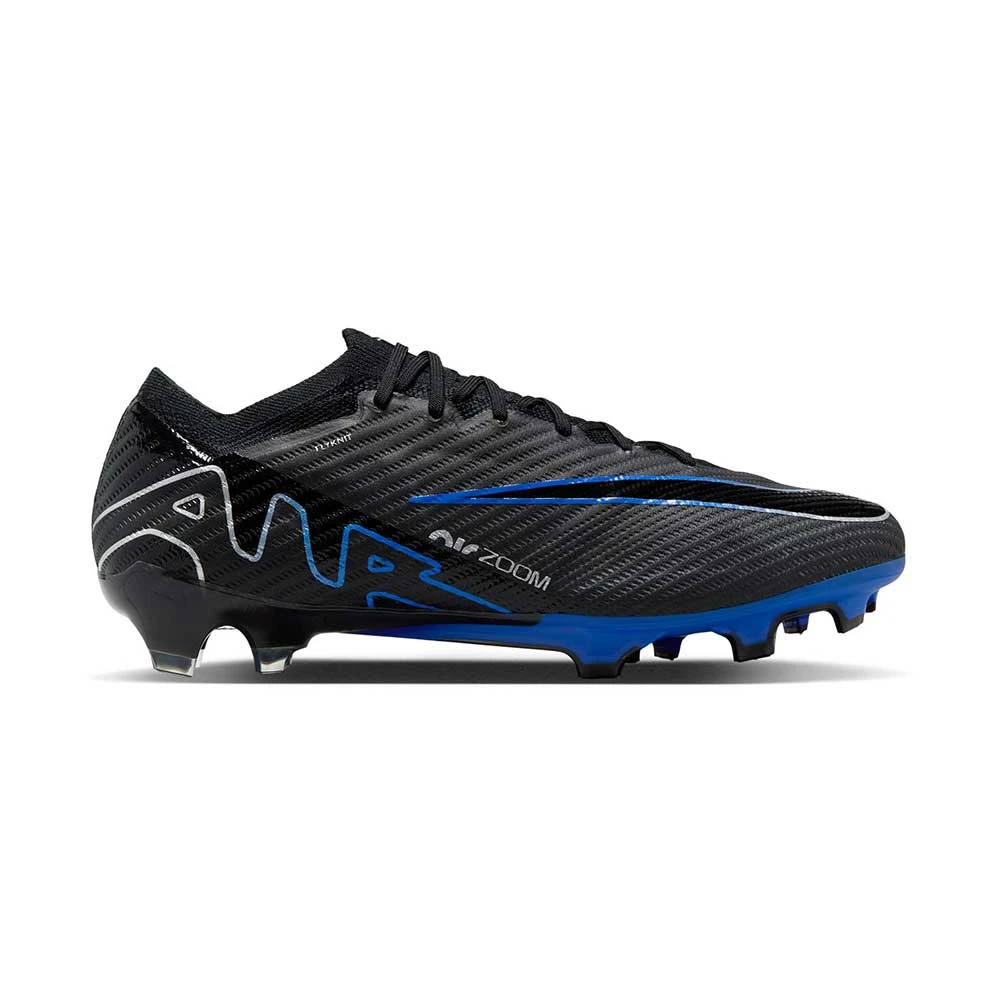 Nike Zoom Mercurial Vapor 15 Elite FG Soccer Cleat- Black/Chrome-Hyper Blue- Regular (D) 1 Nike Zoom Mercurial Vapor 15 Elite FG Soccer Cleat- Black/Chrome-Hyper Blue- Regular (D)