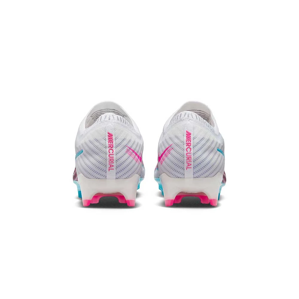 Nike Unisex Zoom Mercurial Vapor 15 Elite FG Soccer Cleats - White/Baltic Blue/Pink Blast - Regular (D) 6 Nike Unisex Zoom Mercurial Vapor 15 Elite FG Soccer Cleats - White/Baltic Blue/Pink Blast - Regular (D) - Image 6
