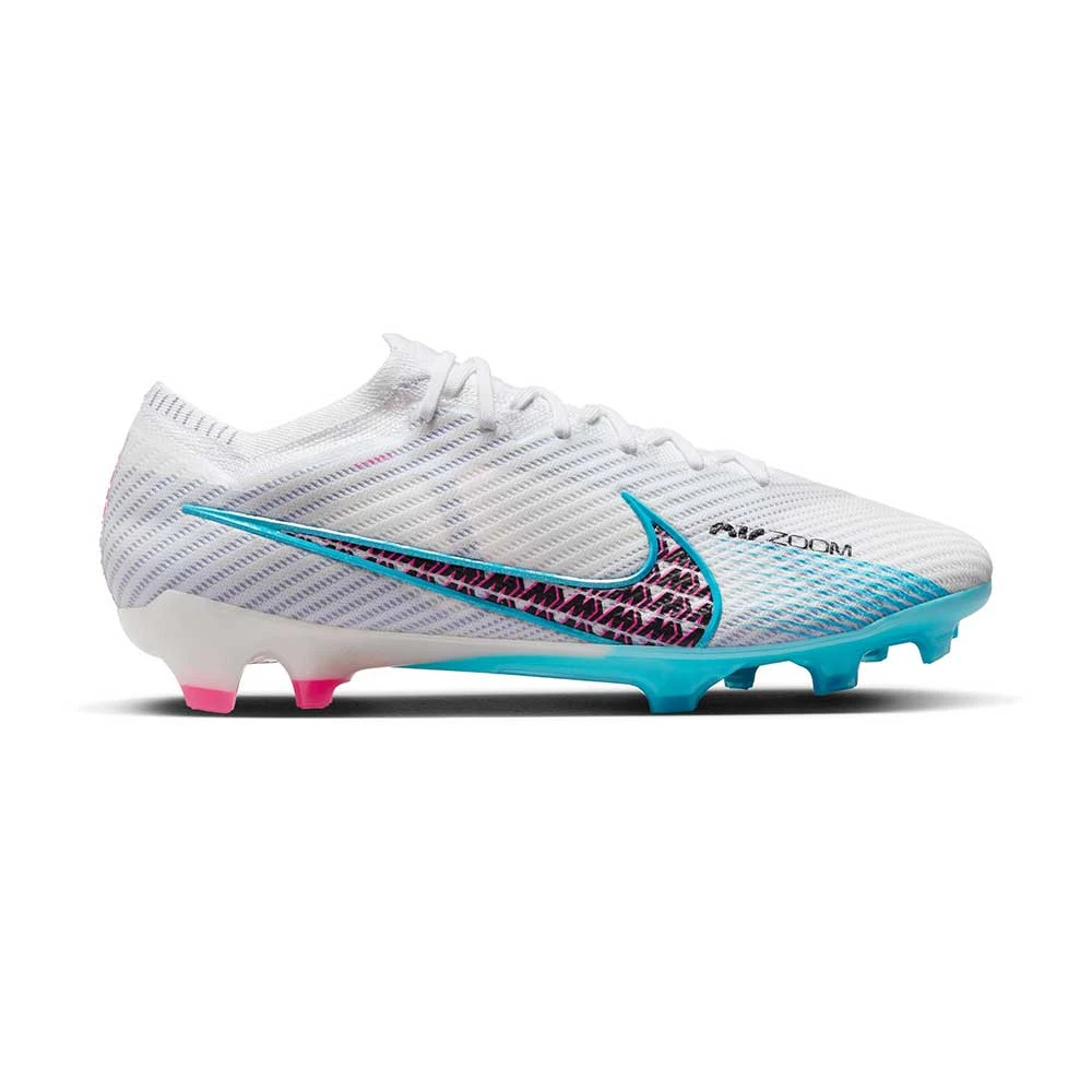Nike Unisex Zoom Mercurial Vapor 15 Elite FG Soccer Cleats - White/Baltic Blue/Pink Blast - Regular (D) 1 Nike Unisex Zoom Mercurial Vapor 15 Elite FG Soccer Cleats - White/Baltic Blue/Pink Blast - Regular (D)