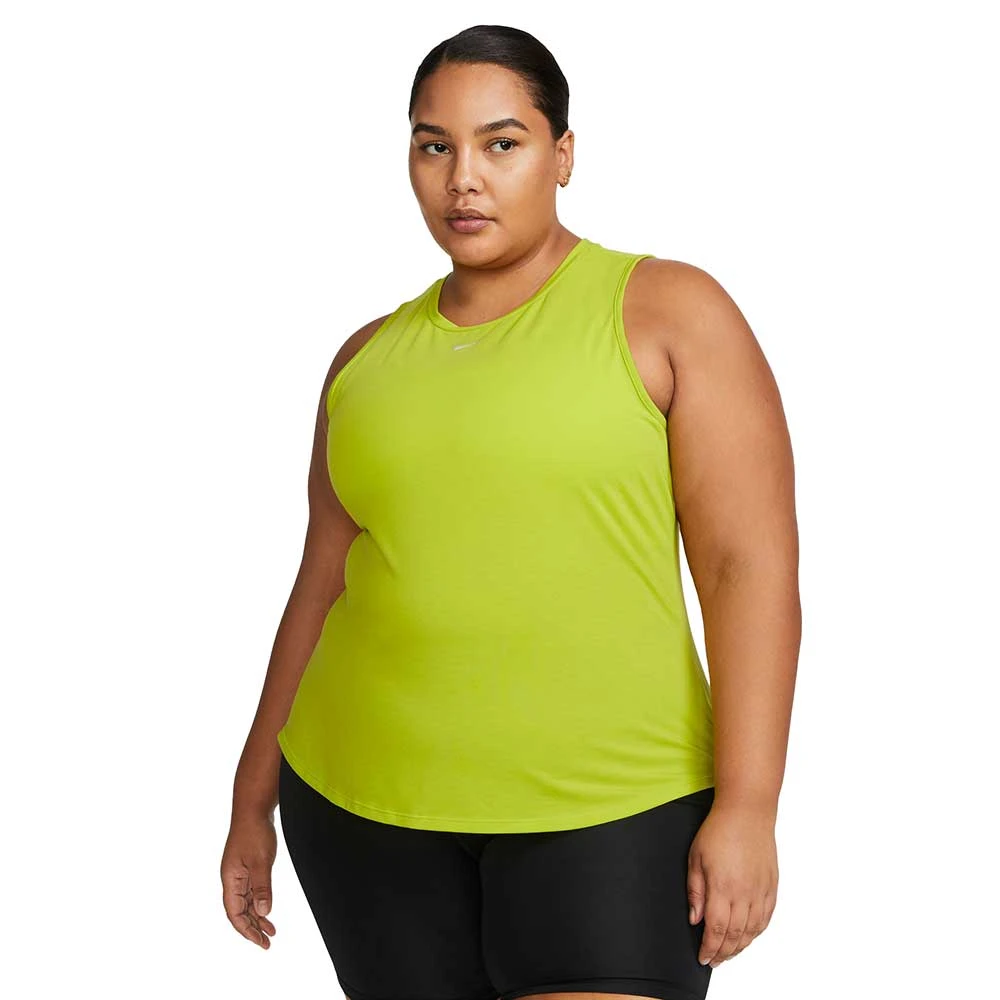 Women's Nike Dri-Fit One Luxe Standard Fit Tank- Bright Cactus 1 Women's Nike Dri-Fit One Luxe Standard Fit Tank- Bright Cactus