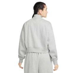 Nike Women's Sportswear Phoenix Fleece Top - Dark Grey Heather/Sail -Patagonia Shop AURORA DQ5767 063 PHSBM001 2000 1