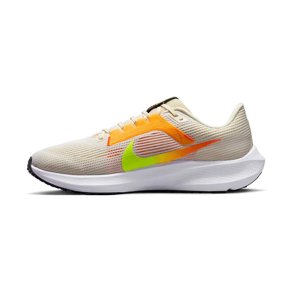 Nike Men's Air Zoom Pegasus 40 Running Shoe- White/Multi Color/Coconut - Regular (D) 2 Nike Men's Air Zoom Pegasus 40 Running Shoe- White/Multi Color/Coconut - Regular (D) - Image 2