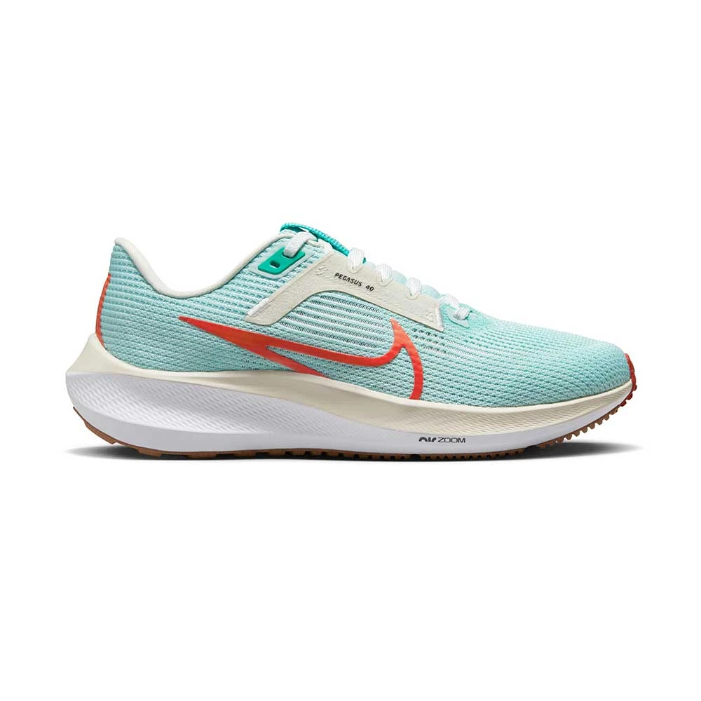 Women's Nike Air Zoom Pegasus 40 Running Shoe - Jade Ice/Picante Red-White-Sea Glass- Regular (B) 1 Women's Nike Air Zoom Pegasus 40 Running Shoe - Jade Ice/Picante Red-White-Sea Glass- Regular (B)