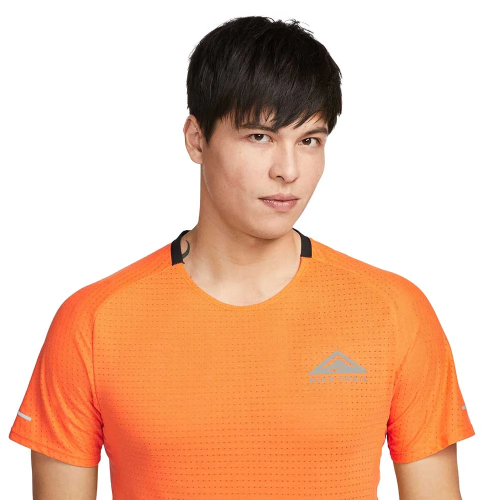 Men's Nike Trail Solar Chase Top - Bright Mandarin/Olive Flak 4 Men's Nike Trail Solar Chase Top - Bright Mandarin/Olive Flak - Image 4