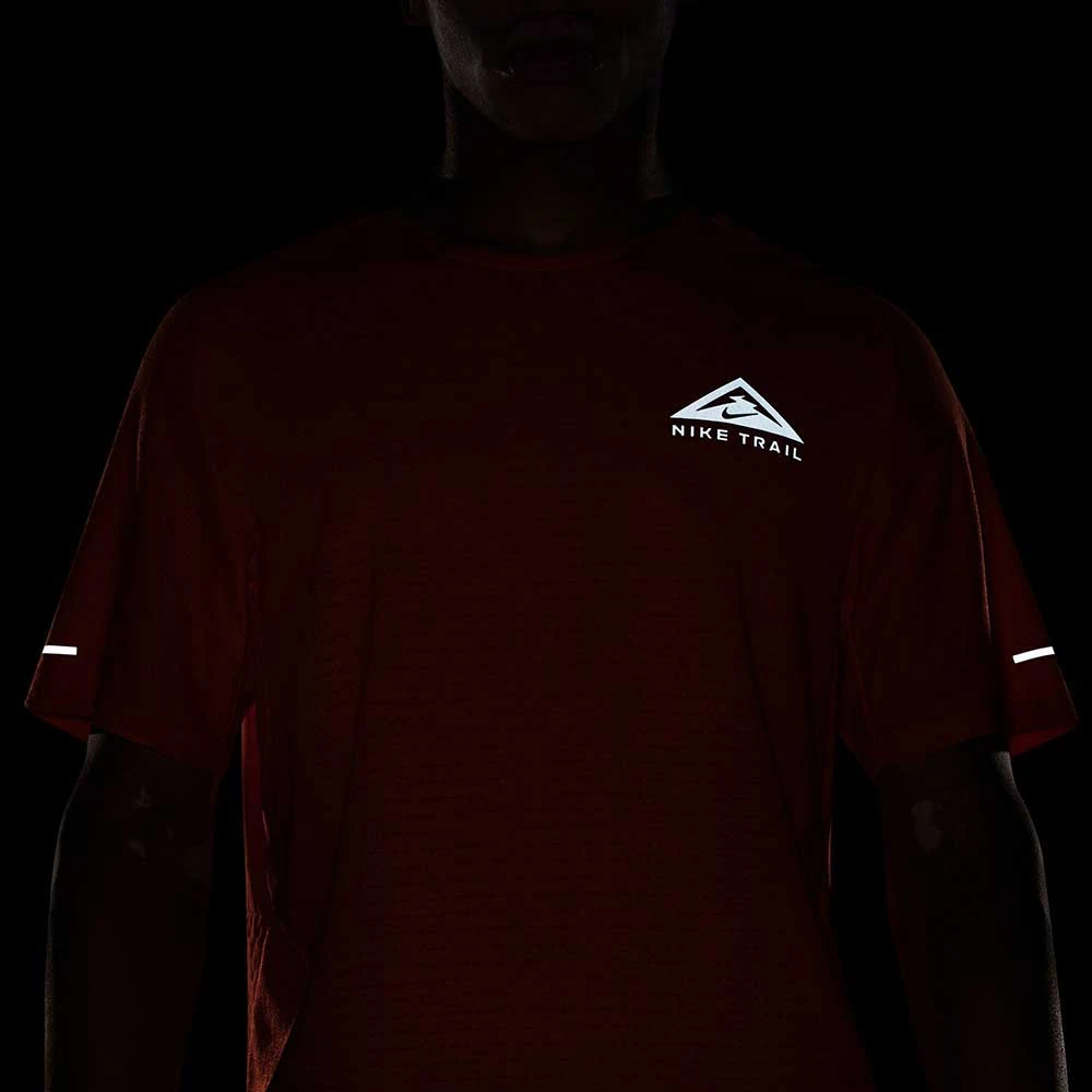 Men's Nike Trail Solar Chase Top - Bright Mandarin/Olive Flak 7 Men's Nike Trail Solar Chase Top - Bright Mandarin/Olive Flak - Image 7