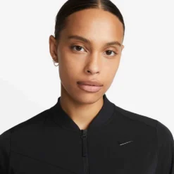 Women's Nike Dri-Fit Bliss Bomber Jacket - Black -Patagonia Shop AURORA DV9451 010 PHSYM001 2000