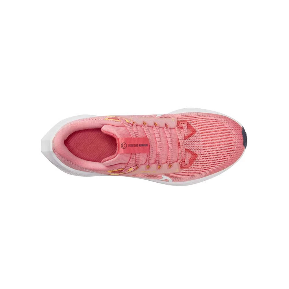 Nike Youth Pegasus 40 Running Shoe- Coral Chalk/White/Citron Pulse - Regular (D) 5 Nike Youth Pegasus 40 Running Shoe- Coral Chalk/White/Citron Pulse - Regular (D) - Image 5