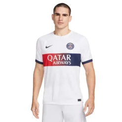Men's Paris Saint-Germain 2023/24 Stadium Away Nike Dri-FIT Soccer Jersey - White/Midnight Navy -Patagonia Shop AURORA DX2693 101 PHSFM001 2000