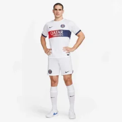 Men's Paris Saint-Germain 2023/24 Stadium Away Nike Dri-FIT Soccer Jersey - White/Midnight Navy -Patagonia Shop AURORA DX2693 101 PHSYM007 2000