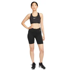 Women's Nike Dri-FIT Swoosh High Support Bra - Black -Patagonia Shop AURORA DX6815 010 PHSYM005 2000