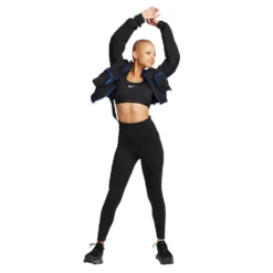 Women's Nike Swoosh Medium Support Bra - Black -Patagonia Shop AURORA DX6821 010 PHSYM004 2000