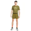 Men's Nike Dri-Fit Run Trail Tee- Olive Flak