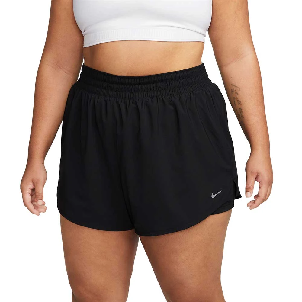 Women'sNike Dri-FIT One High-Rise 3" 2-in-1 Shorts (Plus)- Black 1 Women'sNike Dri-FIT One High-Rise 3" 2-in-1 Shorts (Plus)- Black
