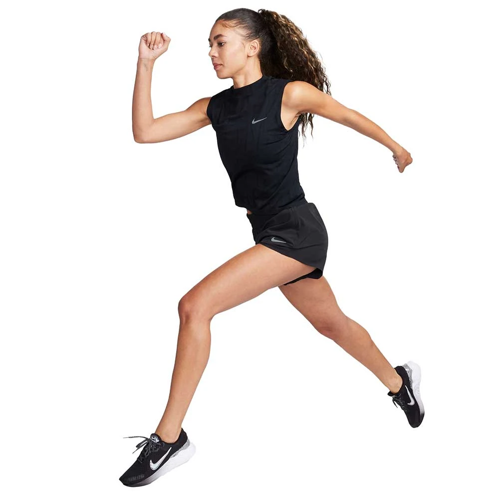 Women's Nike Running Division Tank Top- Black 4 Women's Nike Running Division Tank Top- Black - Image 4