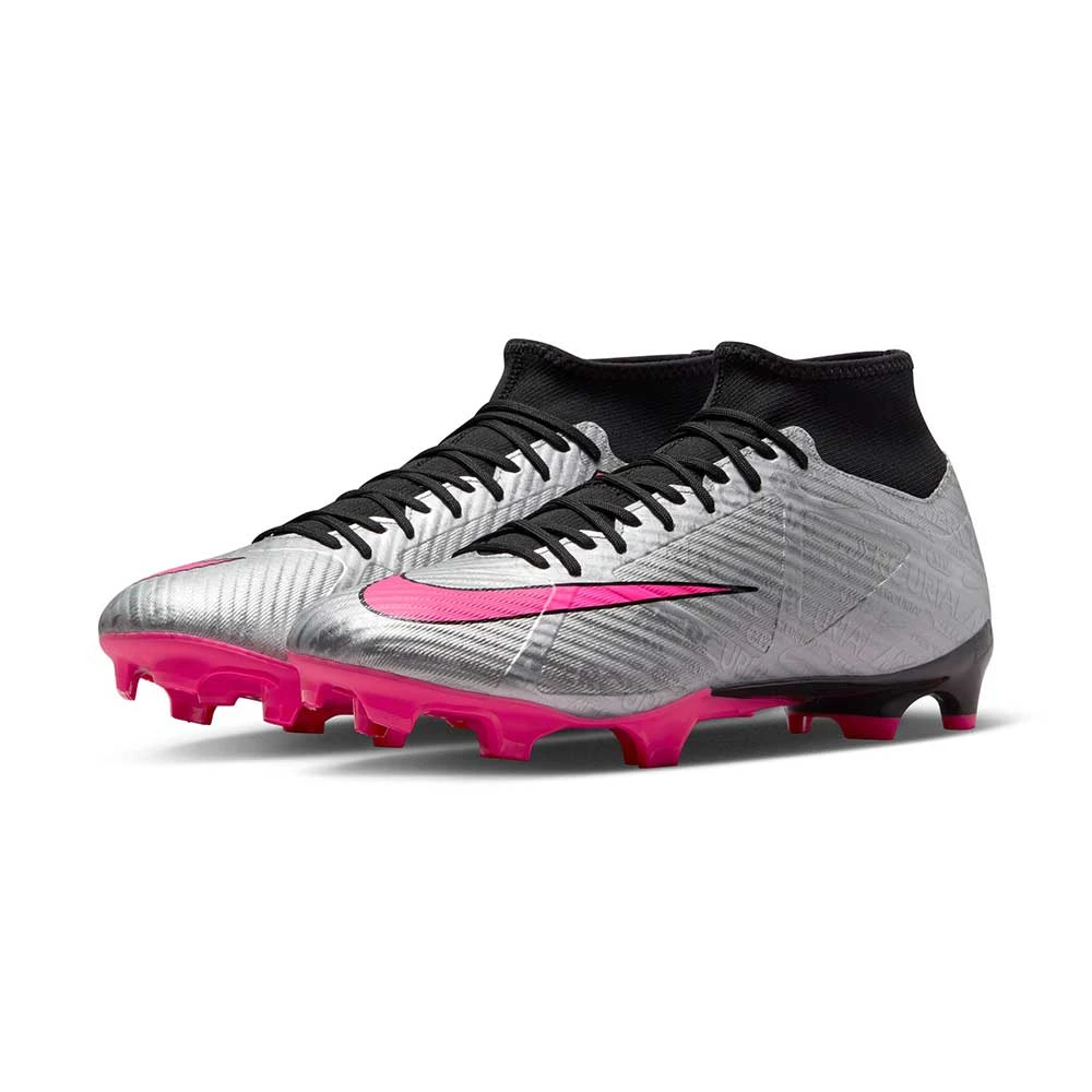 Unisex Nike Zoom Mercurial Superfly 9 Academy XXV MG Soccer Cleats - Metallic Silver/Hyper Pink 3 Unisex Nike Zoom Mercurial Superfly 9 Academy XXV MG Soccer Cleats - Metallic Silver/Hyper Pink - Image 3