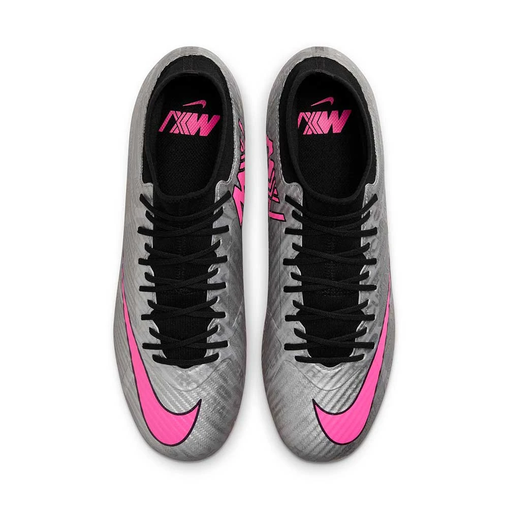 Unisex Nike Zoom Mercurial Superfly 9 Academy XXV MG Soccer Cleats - Metallic Silver/Hyper Pink 4 Unisex Nike Zoom Mercurial Superfly 9 Academy XXV MG Soccer Cleats - Metallic Silver/Hyper Pink - Image 4