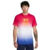 Nike Men's FC Barcelona Crest Tee - White/Noble Red/Deep Royal Blue/Amarillo