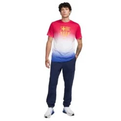 Nike Men's FC Barcelona Crest Tee - White/Noble Red/Deep Royal Blue/Amarillo -Patagonia Shop AURORA FJ1705 100 PHSYM002 2000 1