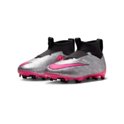 Nike Jr. Zoom Mercurial Superfly 9 Academy XXV MG Soccer Cleats- Metallic Silver/Hyper Pink- Regular (D) -Patagonia Shop AURORA FJ2032 060 PHCFH001 2000