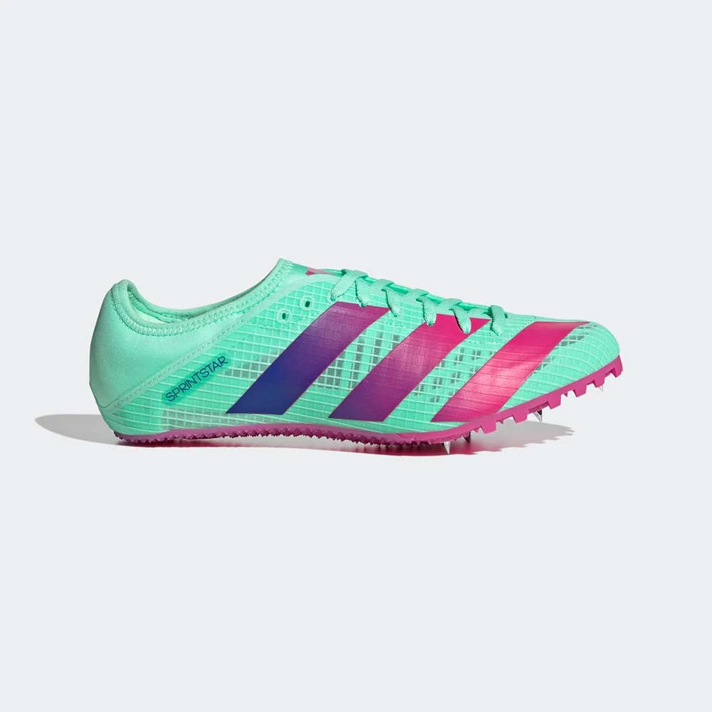 ADIDAS Men's Sprintstar Track Spike -Pulse Mint / Lucid Blue / Lucid Fuchsia - Regular (D) 1 ADIDAS Men's Sprintstar Track Spike -Pulse Mint / Lucid Blue / Lucid Fuchsia - Regular (D)