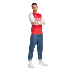 ADIDAS Arsenal FC Home LS Jersey - Betsca,White 5 ADIDAS Arsenal FC Home LS Jersey - Betsca,White -Patagonia Shop Arsenal 23 24 Long Sleeve Home Jersey Red HZ2085 25 model