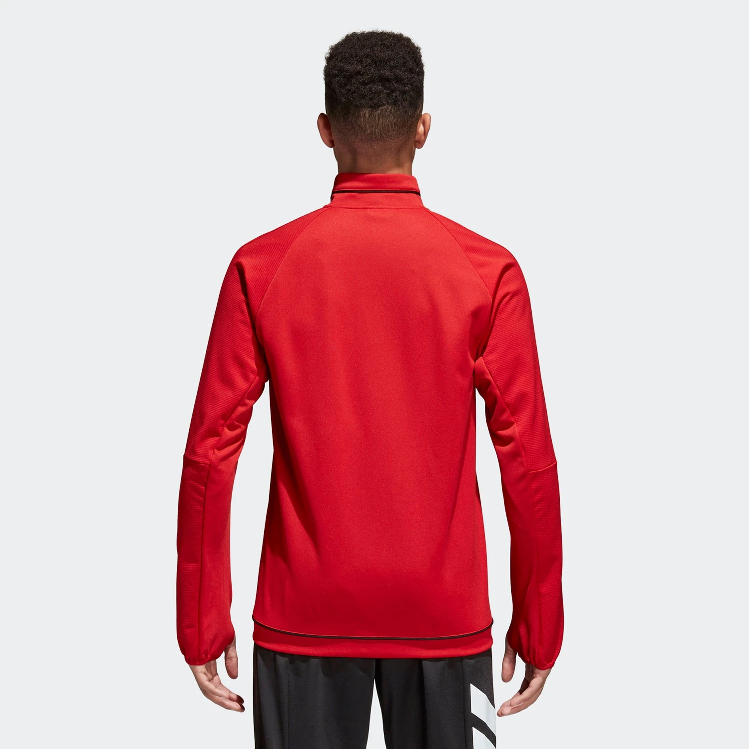 ADIDAS Men's Tiro 17 Training Jacket - Power Red/Black/White 5 ADIDAS Men's Tiro 17 Training Jacket - Power Red/Black/White - Image 5