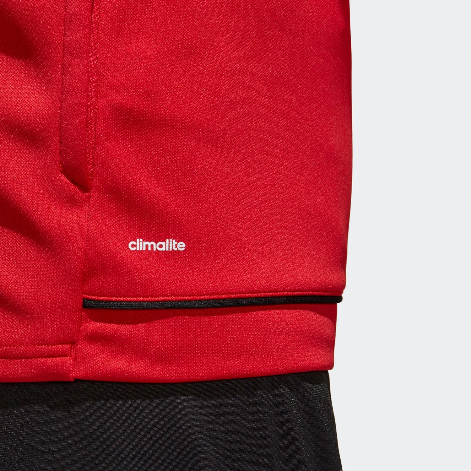 ADIDAS Men's Tiro 17 Training Jacket - Power Red/Black/White 8 ADIDAS Men's Tiro 17 Training Jacket - Power Red/Black/White - Image 8