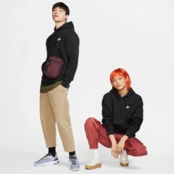 Men's Nike Sportswear Club Fleece Pullover Hoodie - Black/Black/White -Patagonia Shop BV2654 010 PHCFM001 2000