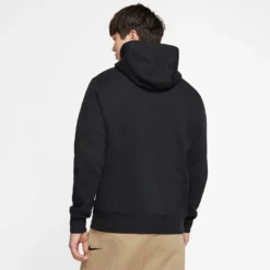 Men's Nike Sportswear Club Fleece Pullover Hoodie - Black/Black/White -Patagonia Shop BV2654 010 PHSBM001 2000