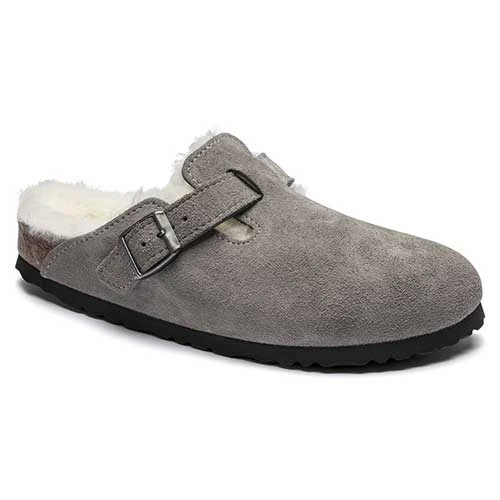 Birkenstock Boston Shearling - Stone - Regular/Wide 1 Birkenstock Boston Shearling - Stone - Regular/Wide