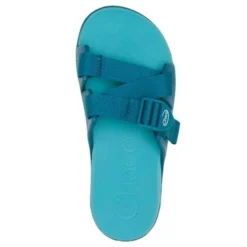 Chaco Women's Chillos Slide - Ocean Blue- Regular (B) -Patagonia Shop CHAW JCH109118 022221 S22 TOP