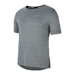 Men's Nike Dri-FIT Miler Top - Smoke Grey/Reflective Silver