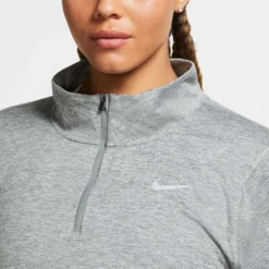Nike Women's 1/2 Zip Running Top - Smoke Grey/Lt Smoke Grey -Patagonia Shop CZ2849 084 PHSYM003 1