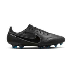 Unisex Nike Tiempo Legend 9 Elite FG Soccer Shoe- Black/Dk Smoke Grey/Summit White
