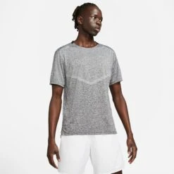 Men's Nike Dri-FIT Rise 365 Short Sleeve Running Top - Black/Heather/Reflective Silver 15 Men's Nike Dri-FIT Rise 365 Short Sleeve Running Top - Black/Heather/Reflective Silver -Patagonia Shop CZ9184 011 PHSFM001 JPG HEI 875 WID 875 1